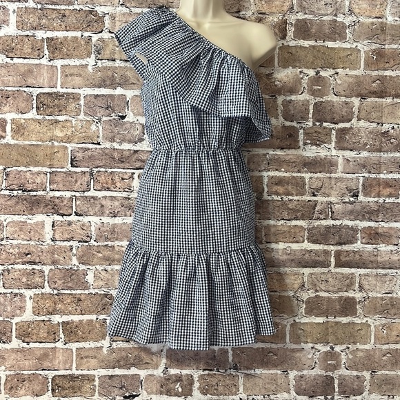MINKPINK One Shoulder‎ Ruffle Wanderer Mini Dress - Picture 4 of 8